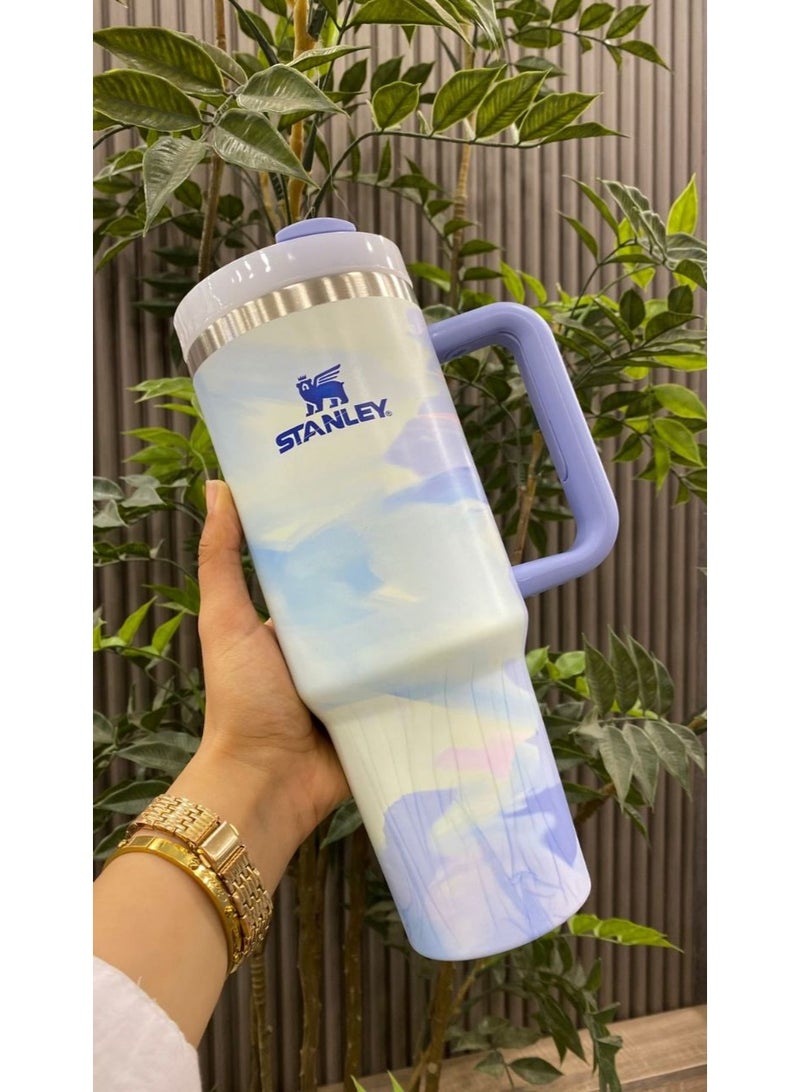 Marble thermos mug 1200 ml